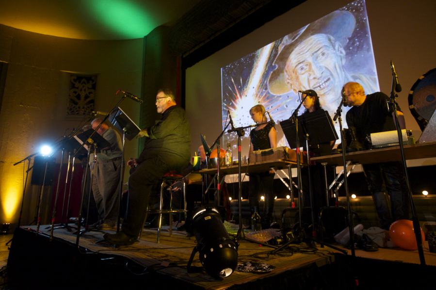 Re-imagined Radio presents The Willamette Radio Workshop's performance of "War of the Worlds" at the Kiggins Theatre on Oct. 30, 2014.