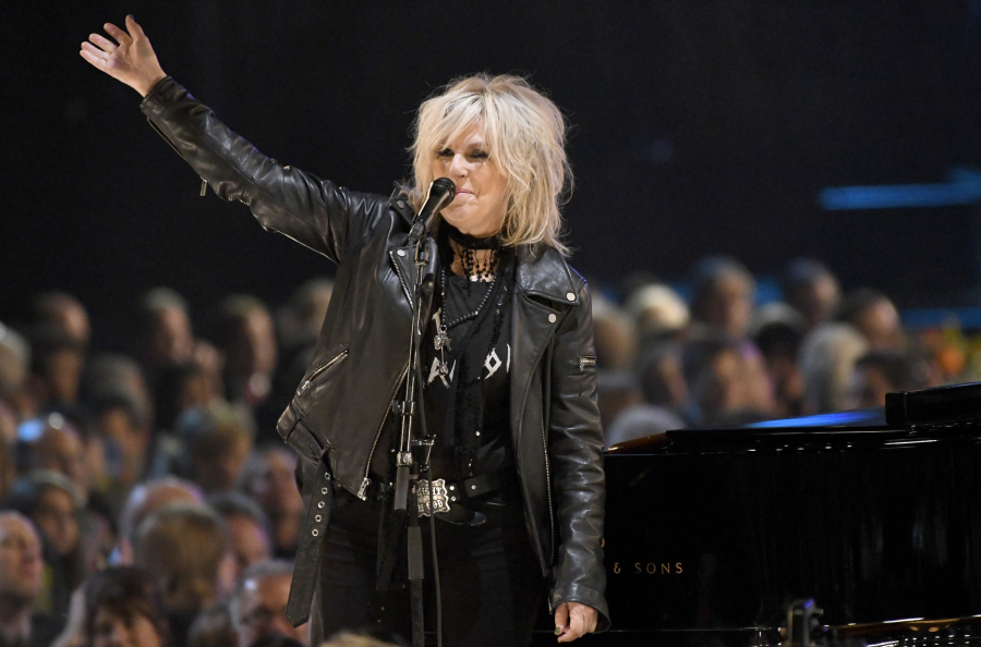 Lucinda Williams performs Feb. 10, 2017, at the MusiCares Person of the Year tribute honoring Tom Petty in Los Angeles.