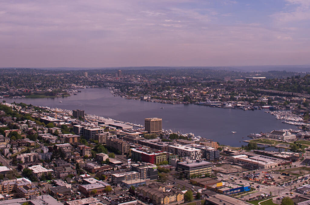 Aerial view of South Lake Union in Seattle (iStock.com)