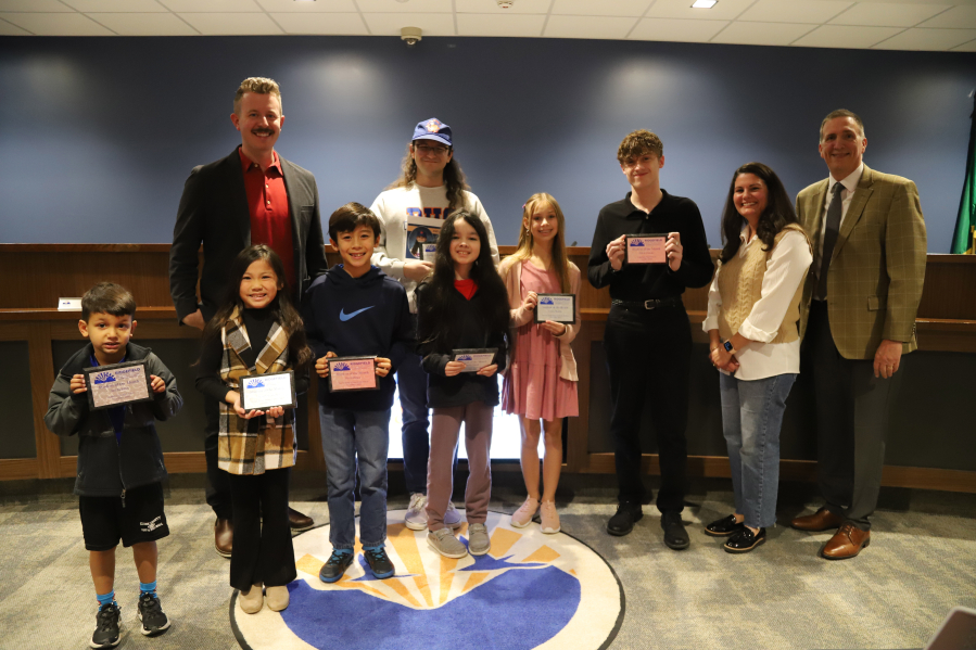 Ridgefield school officials recognized the November 2023 Employee and Students of the Month at the regular Board of Directors meeting.