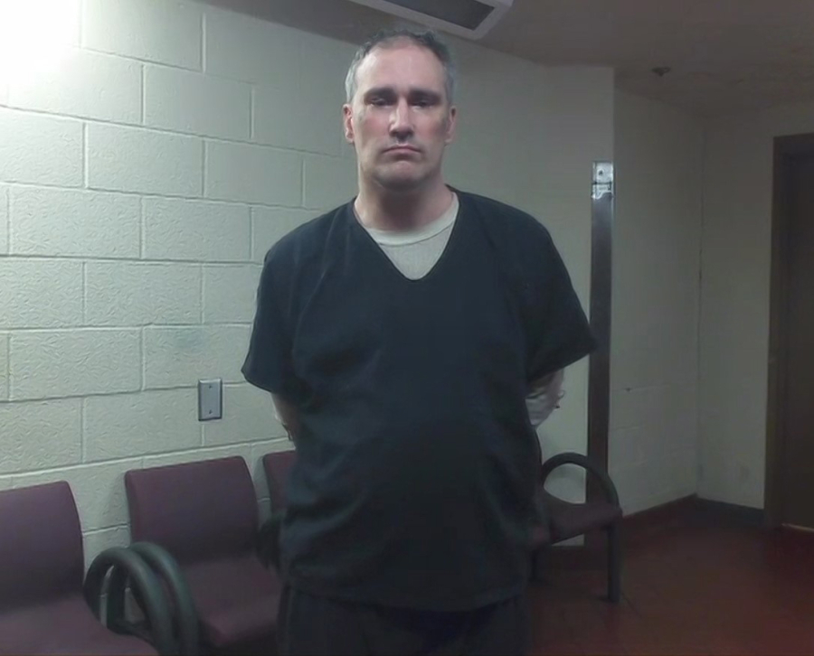 Mickey Alan Day, 46, appears for his sentencing hearing Wednesday in Clark County Superior Court. He was sentenced to nearly seven years in prison for second-degree manslaughter in a fatal pellet gun shooting.