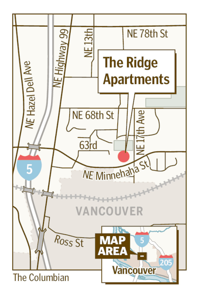 Amanda Cowan/The Columbian, Seattle real estate investment company Fourth Avenue Capital has purchased Hazel Dell apartment complex The Ridge, making it the fourth Portland-area property for the Seattle company.