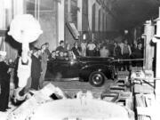 When President Franklin D. Roosevelt visited Vancouver's Alcoa Aluminum plant in September 1942, he remained seated in his touring car. News media didn't report the president was unable to walk or stand unaided.