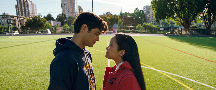 Noah Centineo, left, and Lana Condor in &ldquo;To All the Boys I&rsquo;ve Loved Before.&rdquo; (Netflix)