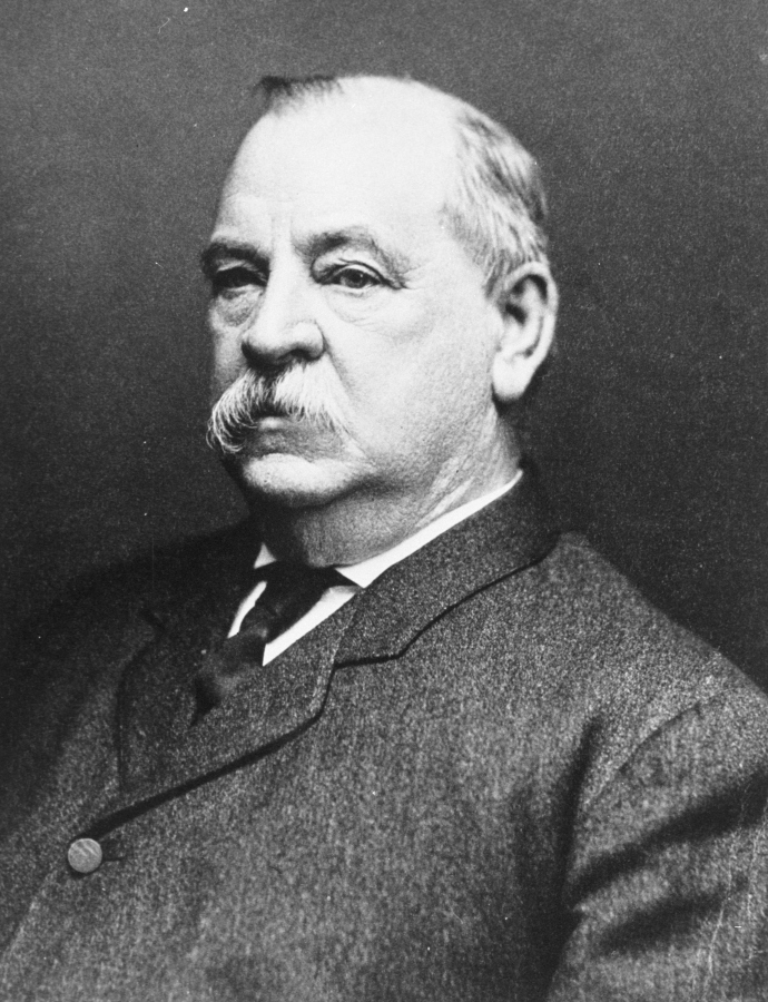 President Grover Cleveland, (1837-1908), 24th president of the United States.