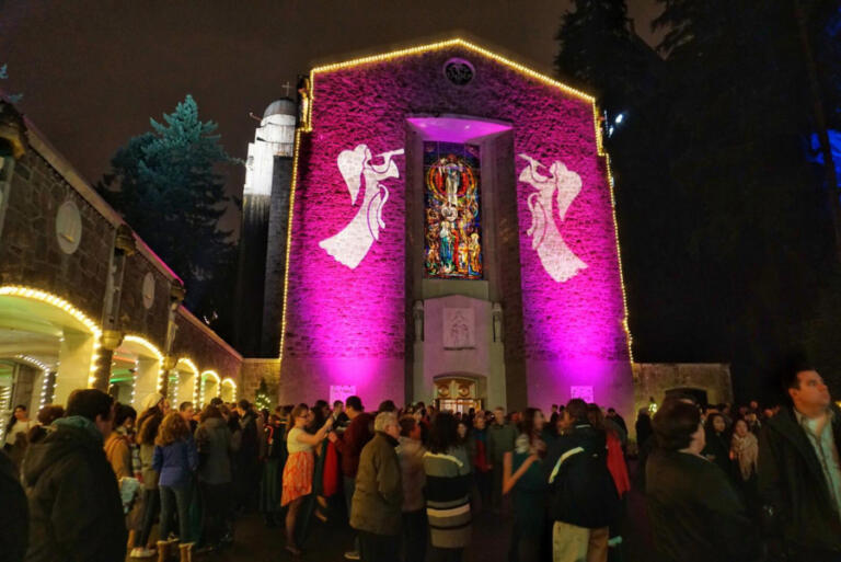 The Christmas Festival of Lights features holiday light displays, outdoor caroling, indoor choral concerts and more at the Grotto in Portland.