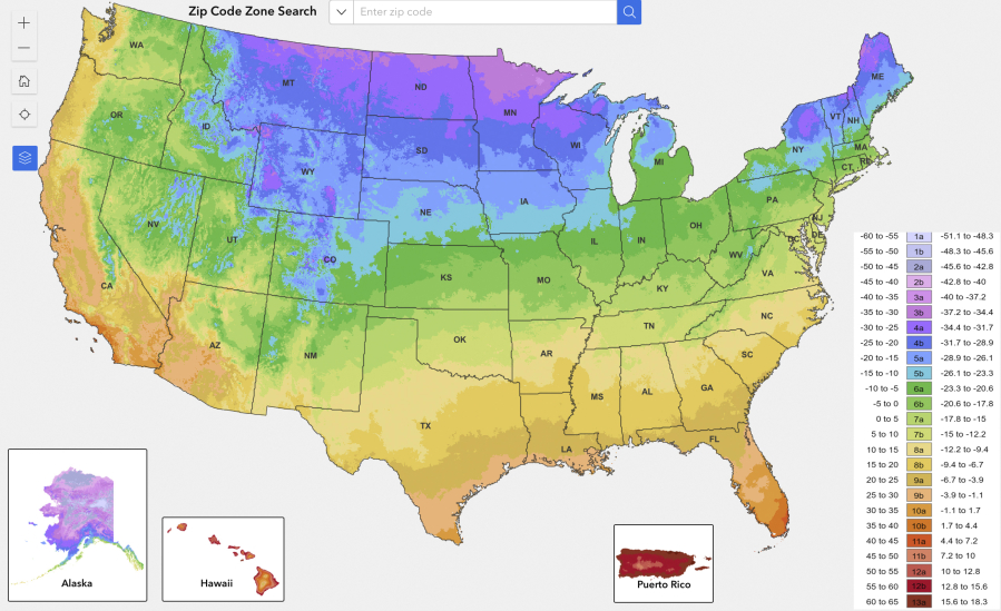 The U.S. Department of Agriculture&rsquo;s new plant hardiness zone map updated in November. The map was updated for the first time in a decade, and it shows the impact that climate change will have on gardens and yards across the country. (U.S.
