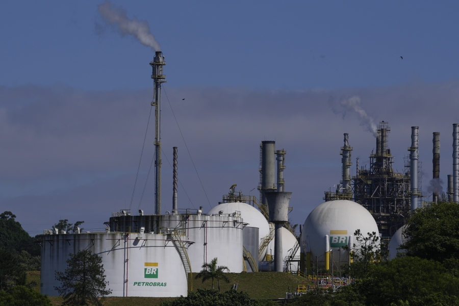 Capuava oil refinery owned by Petrobras sits in Maui, on the outskirts of Sao Paulo, Brazil, Monday, Nov. 6, 2023. The oil and gas sector, one of the major emitters of planet-warming gases, will need a rapid and substantial overhaul for the world to avoid even worse extremes fueled by human-caused climate change, a report Thursday Nov. 23, said.