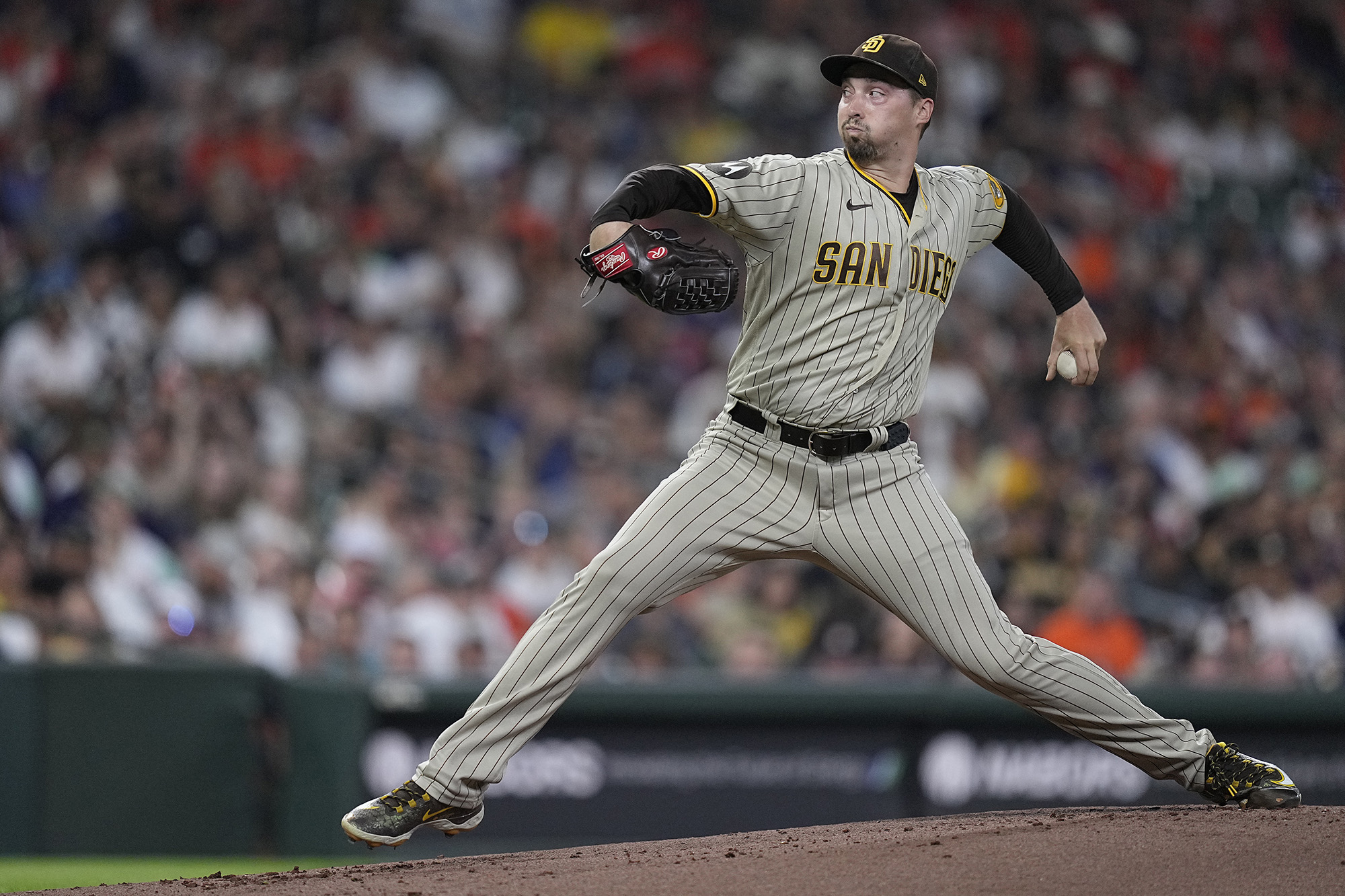 San Diego Padres starting pitcher Blake Snell became just the seventh Cy Young Award winner in both leagues as he won the NL Cy Young, baseball's top pitching prize, on Wednesday, Nov. 15, 2023. (AP Photo/Kevin M.