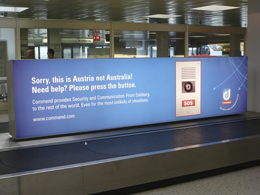 This undated photo provided by Commend International shows Salzburg Airport in Austria.   On Friday, Nov.