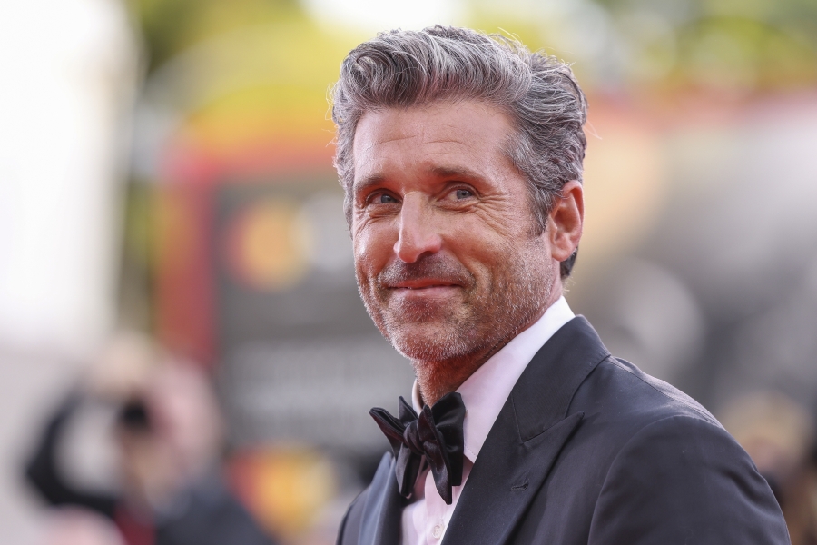 FILE - Patrick Dempsey poses for photographers upon arrival for the premiere of the film &ldquo;Ferrari&rdquo; during the 80th edition of the Venice Film Festival, Aug. 31, 2023, in Venice, Italy. On Tuesday, Nov, 7, People magazine named Dempsey as its Sexiest Man Alive.