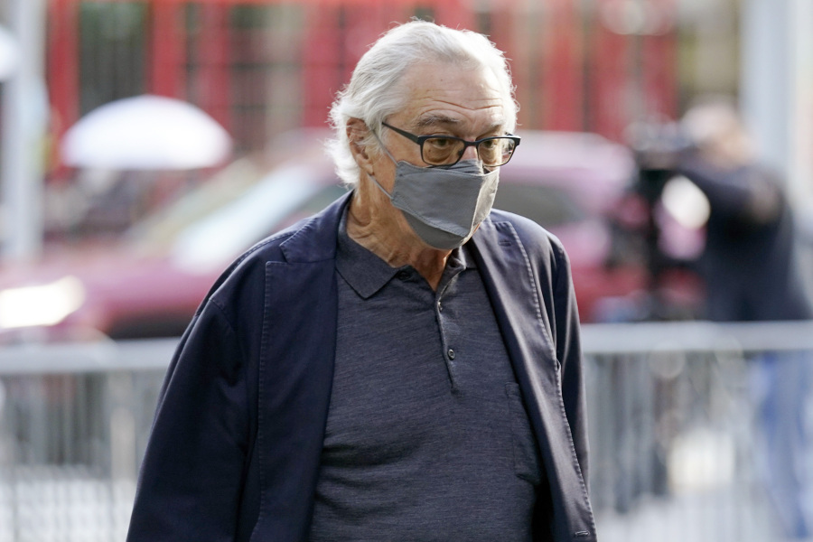 FILE &mdash; Actor Robert De Niro arrives at court in New York, Oct. 31, 2023. A jury has ordered Robert De Niro&rsquo;s company to pay more than $1.2 million to his former personal assistant after finding his production company, Canal Productions, engaged in gender discrimination and retaliation, Thursday, Nov. 9, 2023.