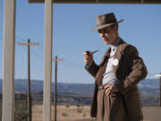 This image released by Universal Pictures shows Cillian Murphy in a scene from &ldquo;Oppenheimer.&rdquo; (Universal Pictures via AP)