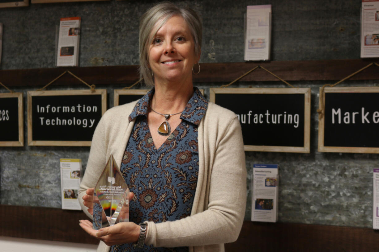 Margaret Rice of Washougal School District is one of two educators nationwide to earn the YouScience Innovative Educator Award this year.
