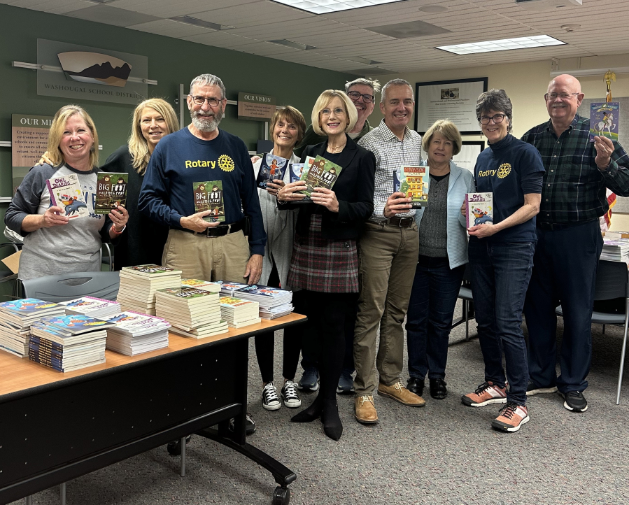 The Camas-Washougal Rotary is donating books to third-grade classrooms across both Camas and Washougal elementary schools.