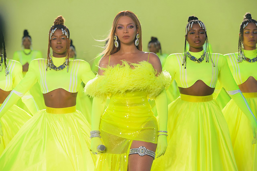 Beyonc&eacute; performs during the ABC telecast of the 94th Academy Awards on March 27, 2022, in Los Angeles.