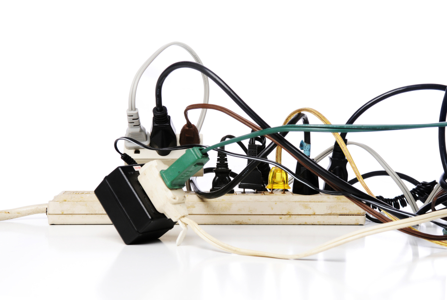The holidays tend to put a lot of strain on electrical systems, and overloading them can cause a fire hazard.