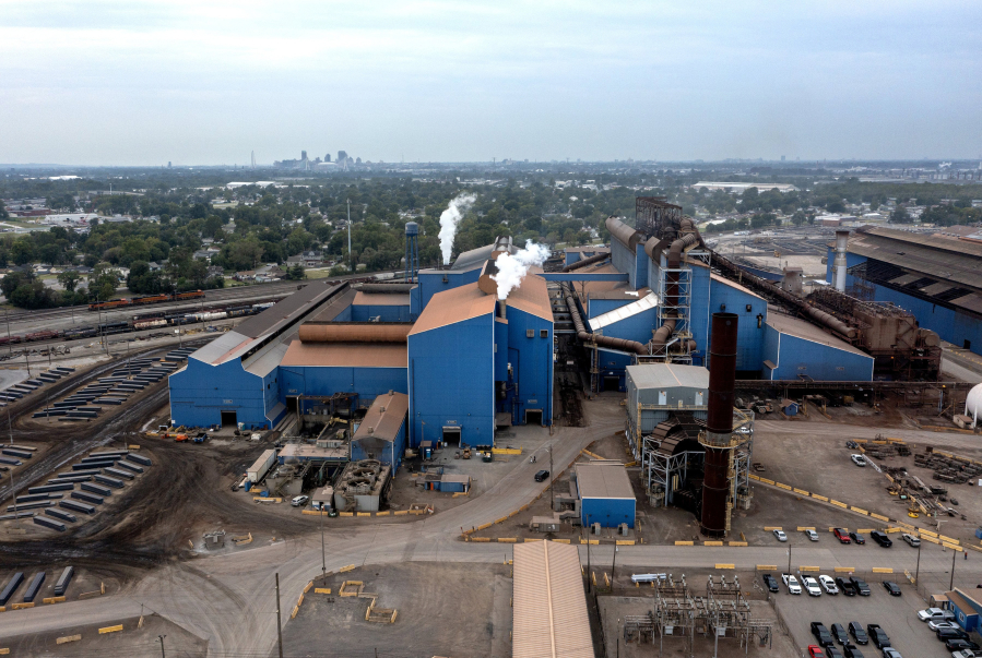 The U.S. Steel Granite City plant photographed on Wednesday, Sept. 20, 2023. (David Carson/St.