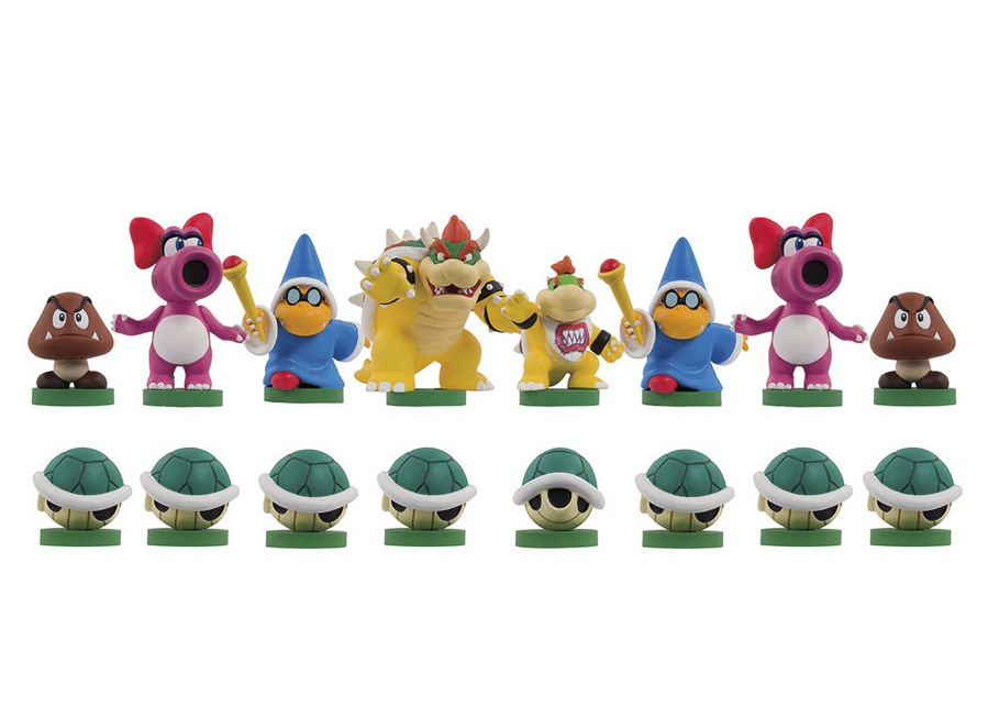 Target and other retailers are stocking a Super Mario-themed chess set with Mario, Yoshi, Princess Peach, Luigi and other characters as pieces. You&rsquo;ll find &ldquo;The Lord of the Rings&rdquo; and &ldquo;Jurassic Park&rdquo;-themed sets at there too.