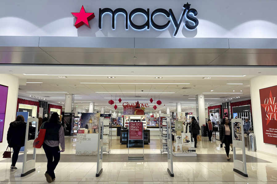 A Macy&rsquo;s department store is in Bay Shore, Long Island, New York, on Tuesday, December 12, 2023.
