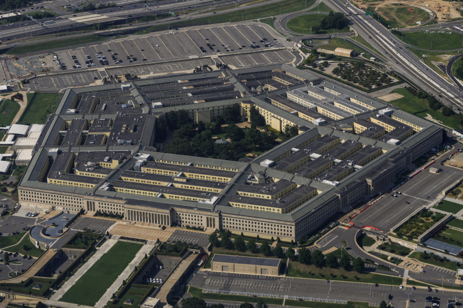 FILE - The Pentagon is seen on Sunday, Aug. 27, 2023, in Washington. The U.S. military on Thursday. Dec. 28, opened a new chapter in how it investigates and prosecutes cases of sexual assault and other major crimes, putting independent lawyers in charge of those decisions and sidelining commanders after years of pressure from Congress.