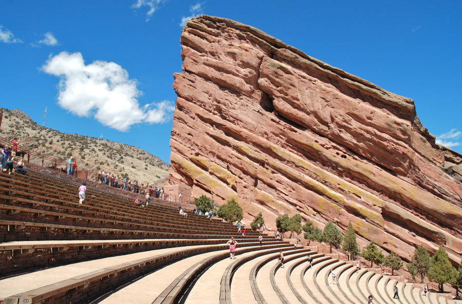 Red Rocks Amphitheatre &mdash; in Morrison, Colo., just outside of Denver &mdash; has been the site of many musical concerts.