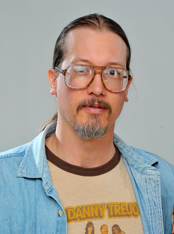Filmmaker Mark Borchardt poses for a portrait during the 11th annual CineVegas film festival at the Palms Casino Resort on June 13, 2009, in Las Vegas.