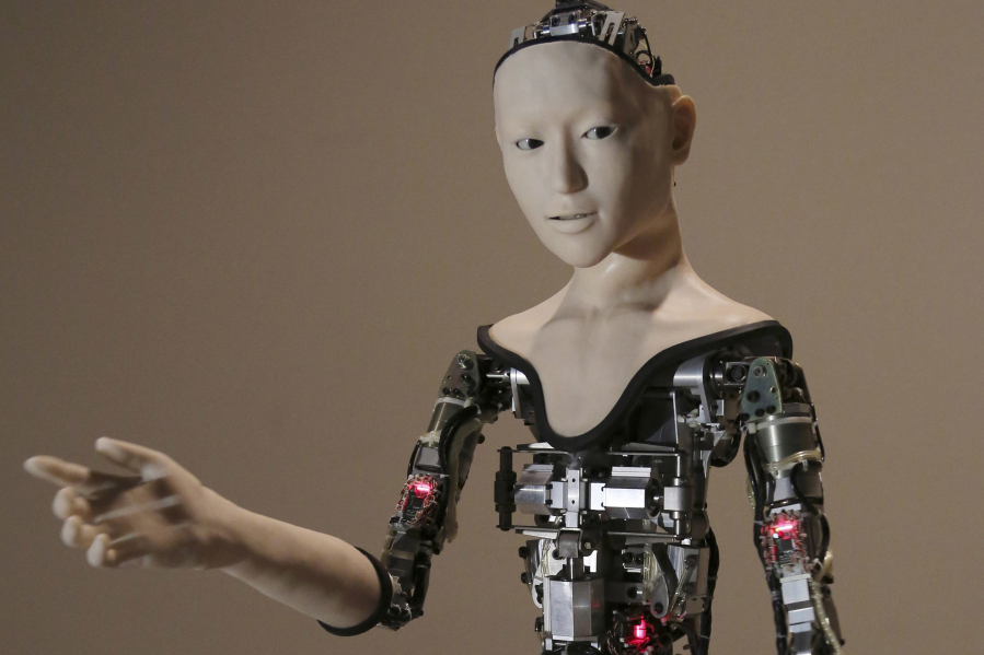 The humanoid robot &ldquo;Alter&rdquo; is on display Aug. 1, 2016, at the National Museum of Emerging Science and Innovation in Tokyo.