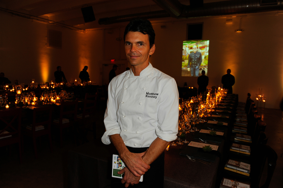 Chef  Matthew Kenney attends Vegetarian Dinner Hosted By Alfred Portale And Alex Guarnaschelli With Matthew Kenney during the Food Network South Beach Wine &amp; Food Festival at The Space Miami on Feb. 22, 2014, in Miami Beach, Fla.