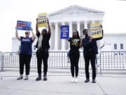 Student loan borrowers demand President Joe Biden use &ldquo;Plan B&rdquo; to cancel student debt Immediately at a rally outside of the U.S. Supreme Court on June 30, 2023, in Washington, D.C.