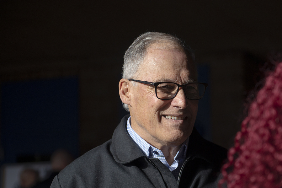 Gov. Jay Inslee toured Clark Public Utilities&rsquo; new Community Solar East at the Port of Camas-Washougal on Friday, saying the project is integral for Washington&rsquo;s transition to clean energy.
