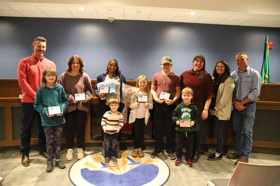 On Jan. 9, Ridgefield School District officials recognized the January 2024 employee and students of the month at the regular board of directors meeting.