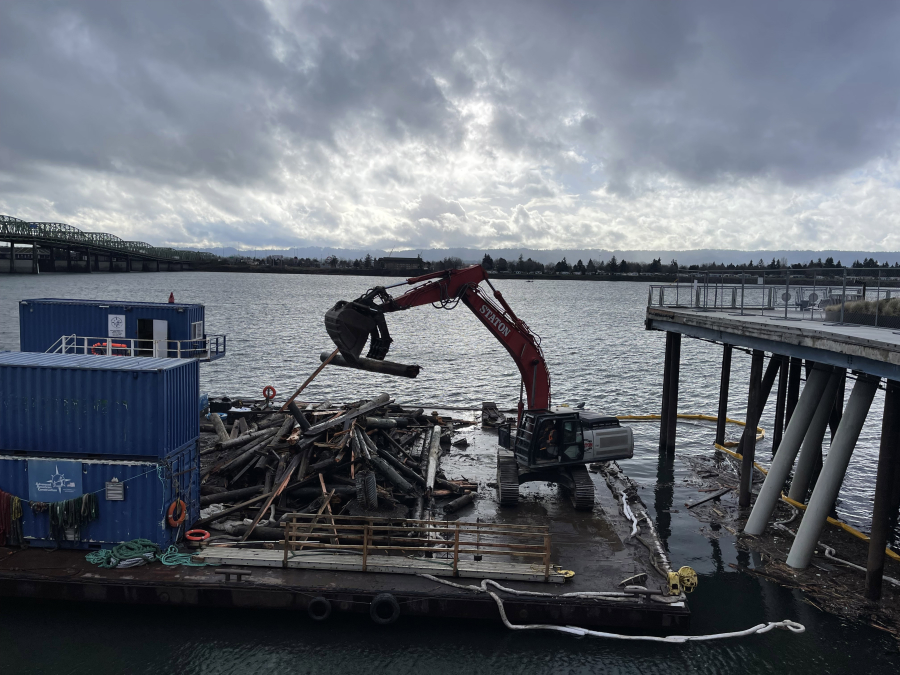 Initial worked has wrapped up at the Port of Vancouver&rsquo;s hundred-year-old Terminal 1 dock, as work continues to transform it into a public market.