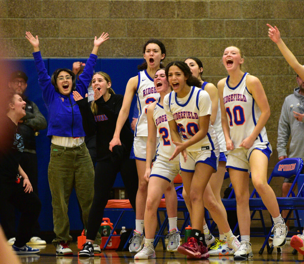 The Ridgefield Spudders, shown here in a game earlier this season, earned their first state berth since the 2006-07 season after a 63-35 victory over Washougal in a winner-to-state district game Wednesday, Feb.