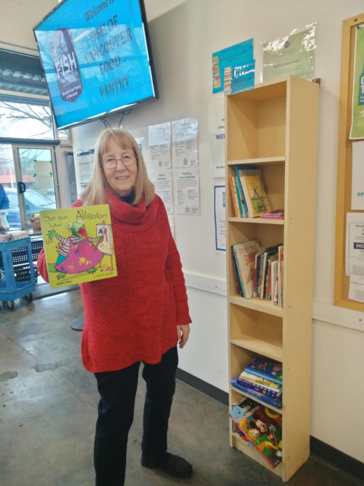 &ldquo;We feed bodies but we also want to feed minds,&rdquo; said FISH of Vancouver board President Katlin Smith of the pantry&rsquo;s new free library. Book donations are always welcome, she said.