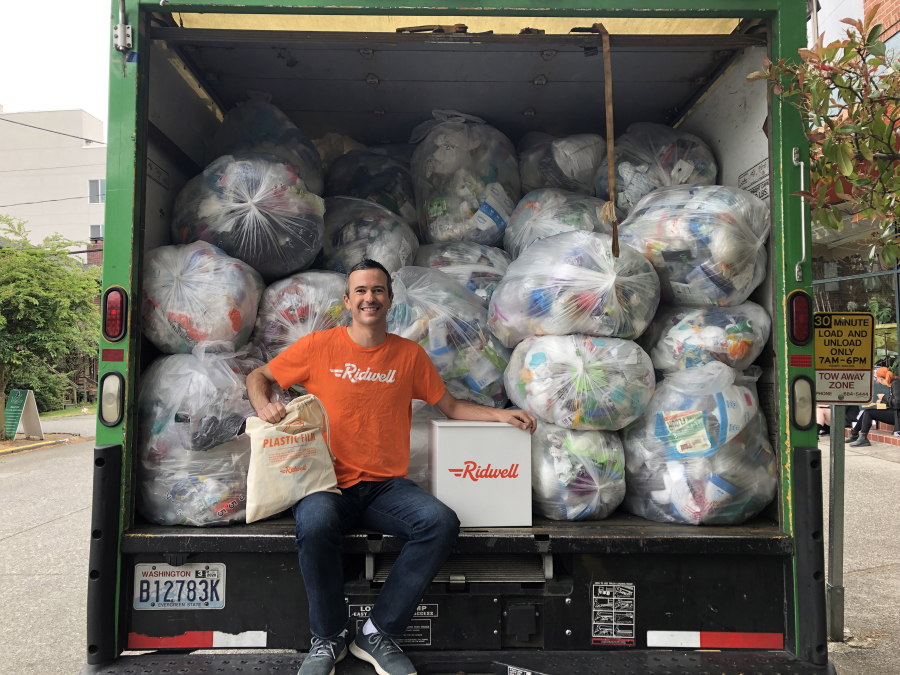 Ryan Metzger came up with the idea for Ridwell after organizing a local effort in his neighborhood to collect and dispose of hard-to-recycle items.