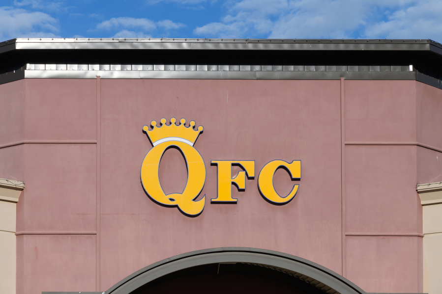 QFC store in Bellevue, Washington. Washington&Ccedil;&fnof;&Ugrave;s lawsuit is the first state or federal attempt to halt the acquisition of Albertsons, which owns Safeway and Haggen, by Kroger, which owns QFC and Fred Meyer.