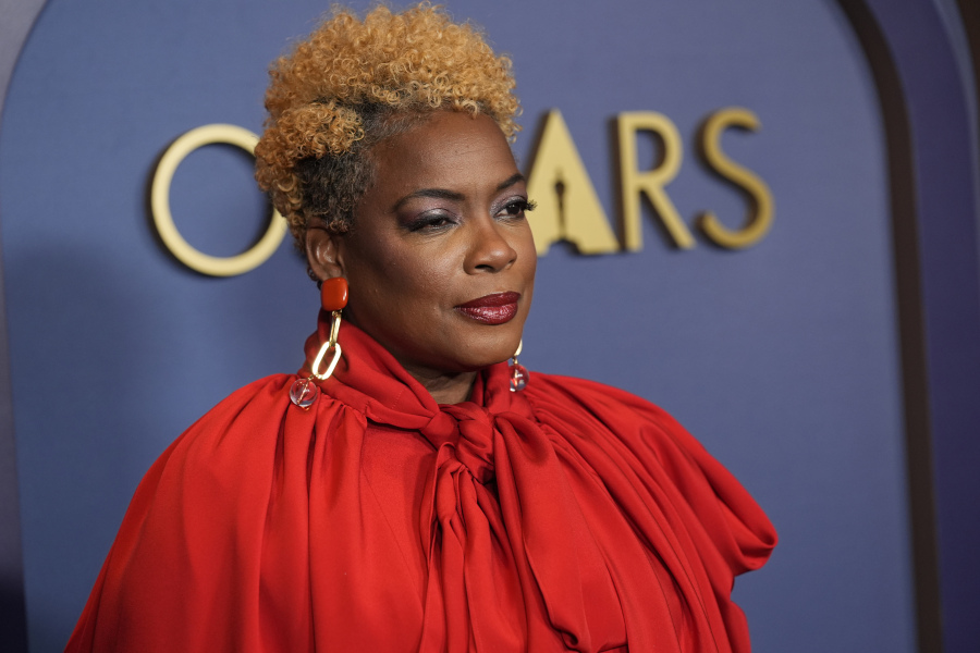 Aunjanue Ellis-Taylor arrives at the Governors Awards on Jan. 9, 2024, at the Dolby Ballroom in Los Angeles.