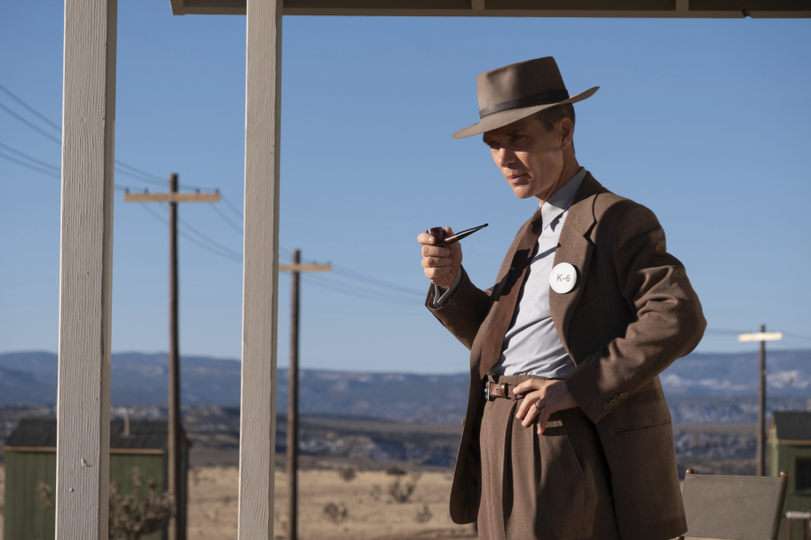 This image released by Universal Pictures shows Cillian Murphy in a scene from &ldquo;Oppenheimer.&rdquo; (Universal Pictures via AP)