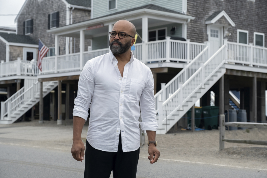 This image released by MGM shows Jeffrey Wright in a scene from &ldquo;American Fiction.&rdquo; (Claire Folger/MGM-Orion via AP)