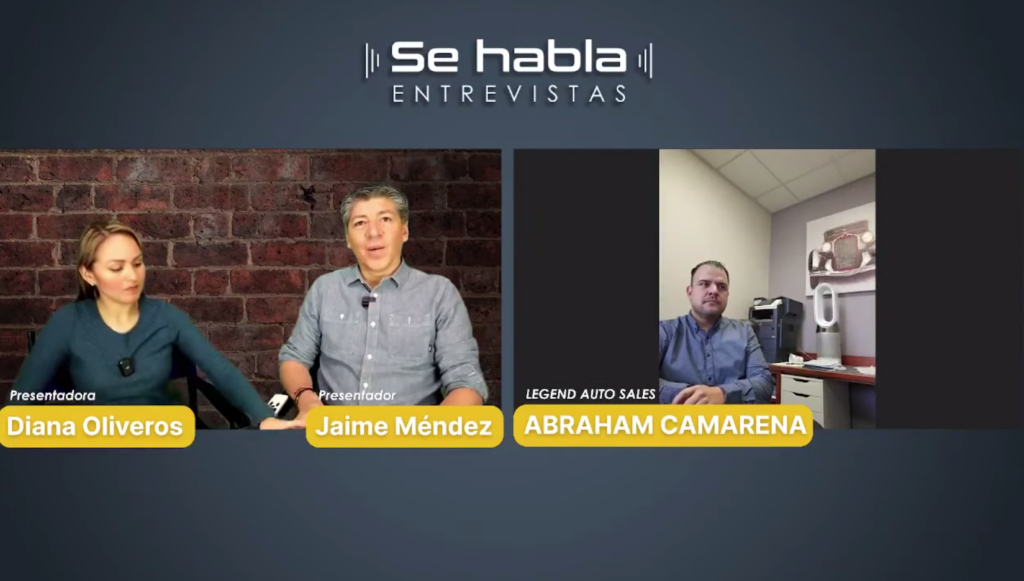 A screen shot from a Se Habla Media broadcast on YouTube.