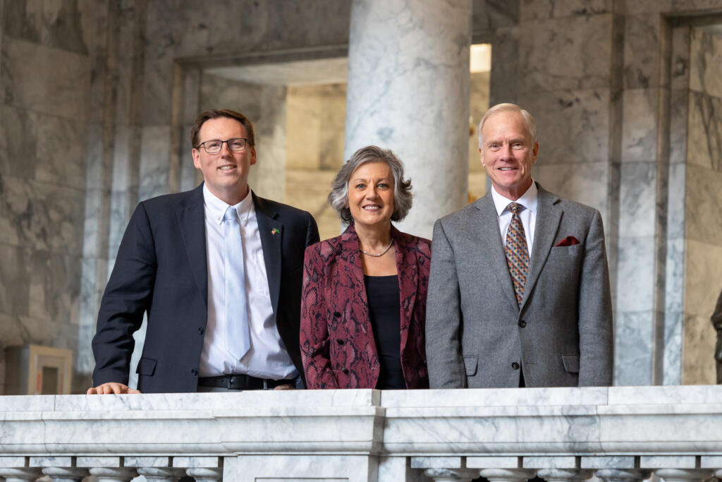 17th District Legislators Sen. Lynda Wilson, Rep. Paul Harris, and Rep. Kevin Waters on Feb. 27, 2023.
