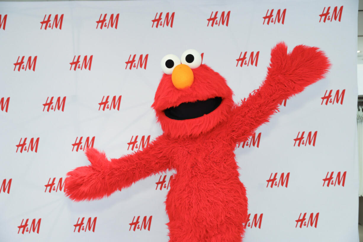 Elmo greets guests during H&amp;M x Sesame Street at H&amp;M Flagship Fifth Avenue Store on Sept. 14, 2019, in New York.
