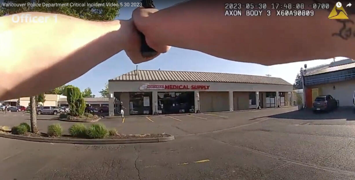 Body camera footage from a May 30 fatal police shooting in the parking lot of a central Vancouver Safeway.