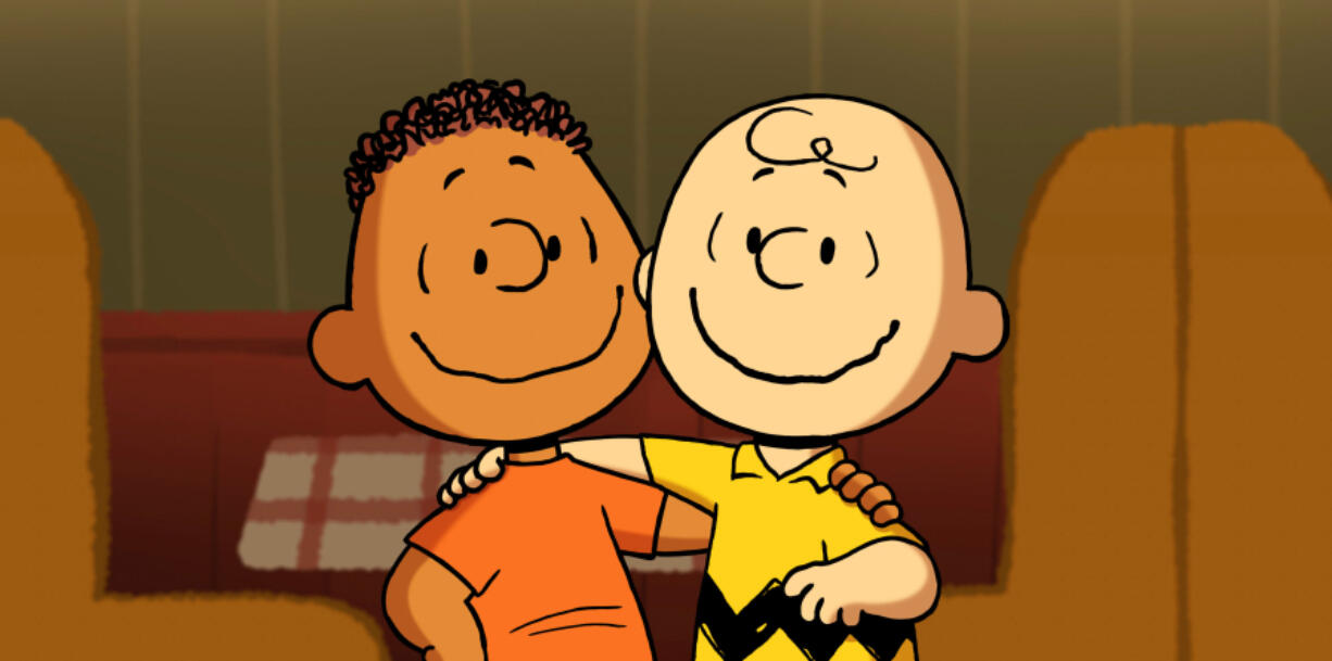 Franklin Armstrong, left, and Charlie Brown in &ldquo;Snoopy Presents: Welcome Home, Franklin.&rdquo; (Apple TV+)