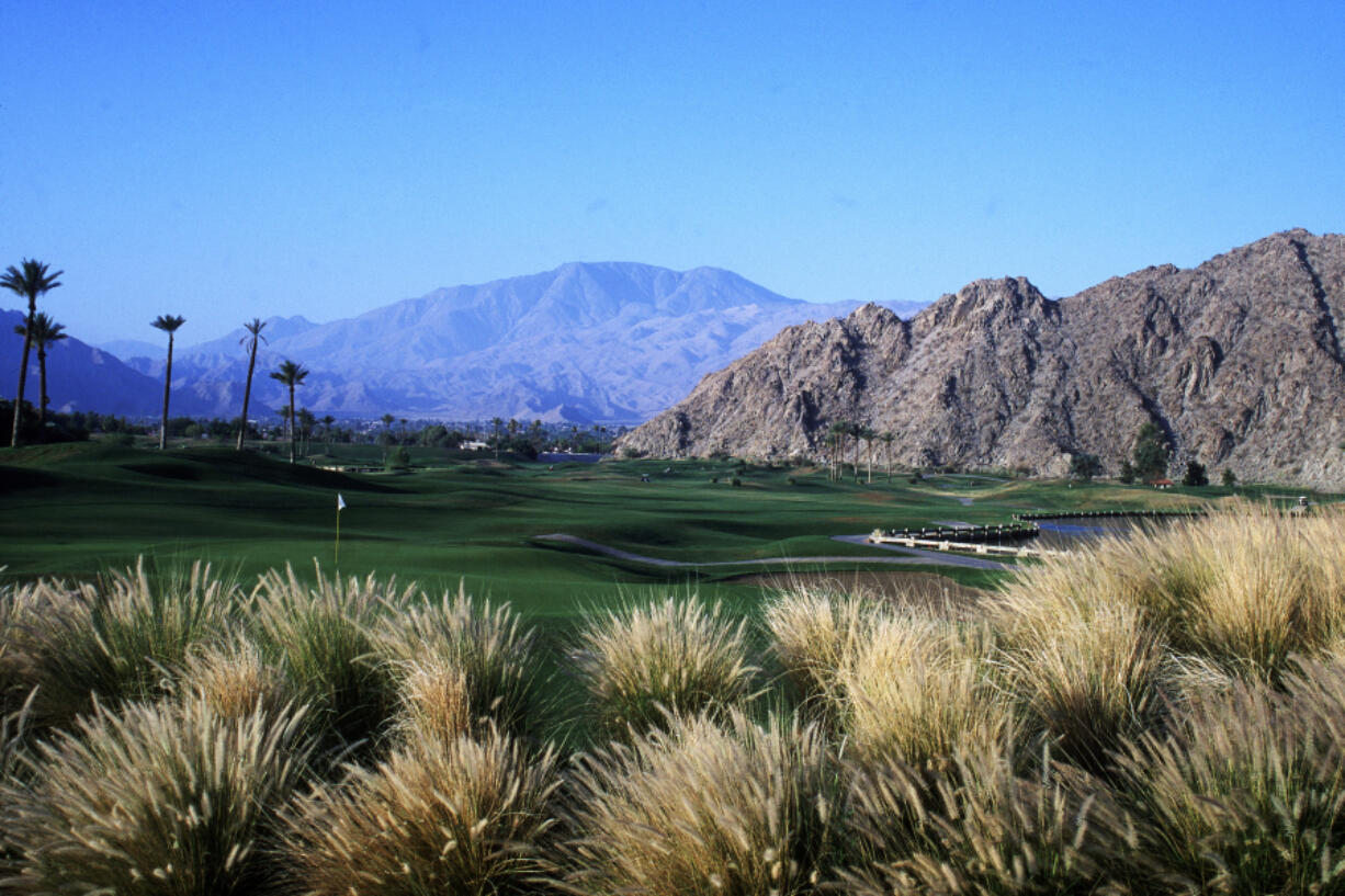 The 9th hole on the Mountain course at the La Quinta Resort &amp; Spa in Palm Springs, Calif.