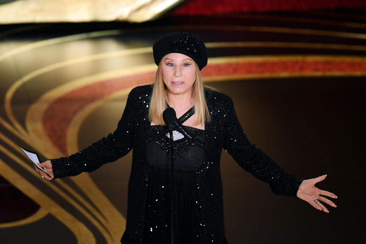 Barbra Streisand speaks onstage during the 91st Academy Awards at the Dolby Theatre on Feb. 24, 2019, in Los Angeles.