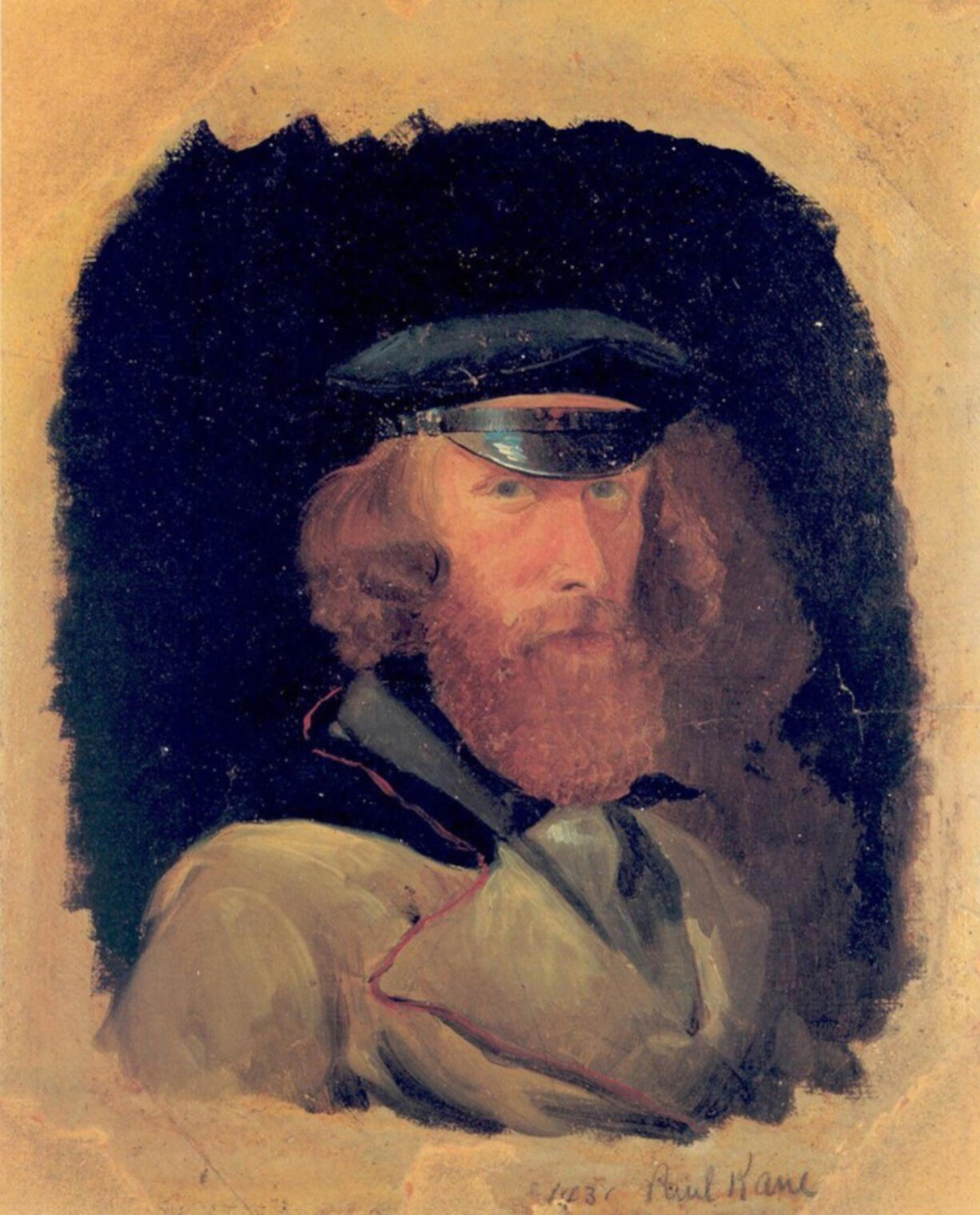 A self-portrait of Paul Kane (1810-1871), who sketched and painted First Nations and Metis people on trips across Canada and later through America&rsquo;s Hudson&rsquo;s Bay Company territory in 1846-1847, staying at Fort Vancouver for several months.