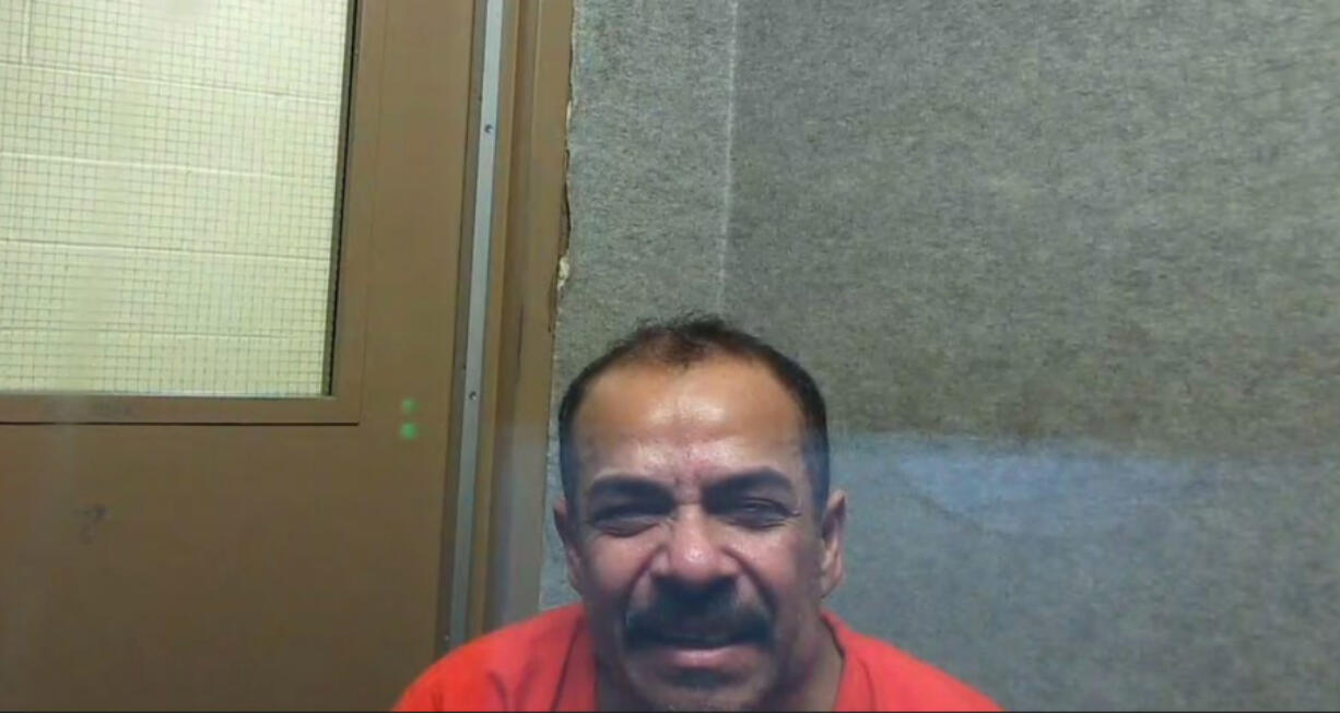Juventino Valencia Mendoza, 53, appears Monday in Clark County Superior Court on three counts of attempted first-degree murder, second-degree unlawful possession of a firearm and domestic violence court order violation. He is accused in a 2015 drive-by shooting that injured his two passengers.