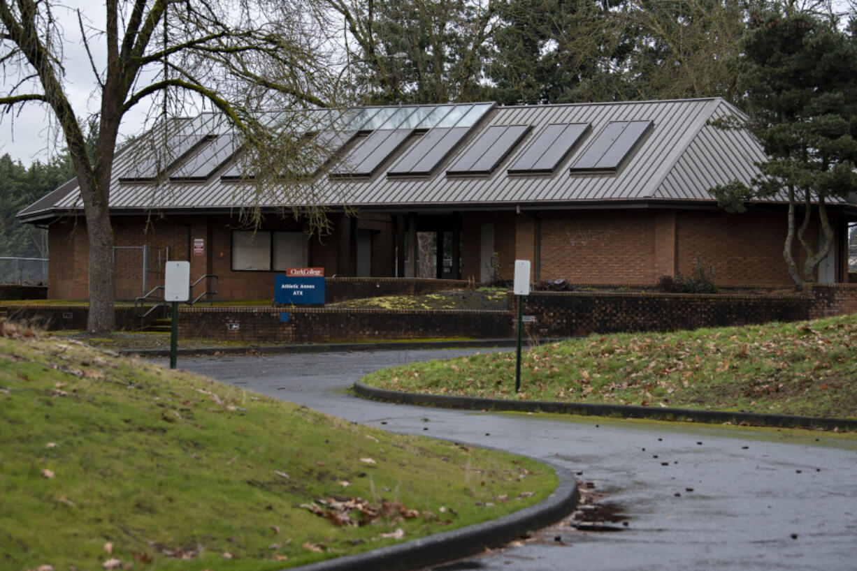 Built as a visitor information center and rest stop in the early 1980s, this restroom building and parking area along Interstate 5 near Clark College has been closed since 1995.
